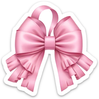 ribbon ruffle pink pastel coquette  sticker
