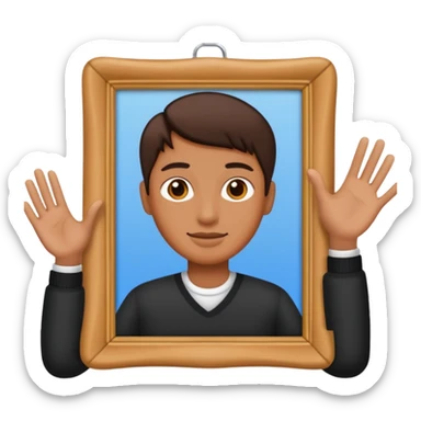 hand sign for taking a picture sticker