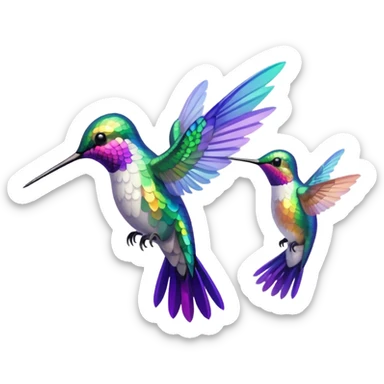 MORE HUMMINGBIRDS sticker