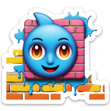 graffiti on a wall (camden market) sticker