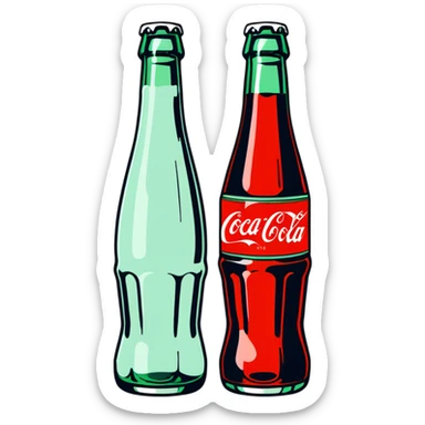 vintage Coca Cola advertisement from the 1950s sticker