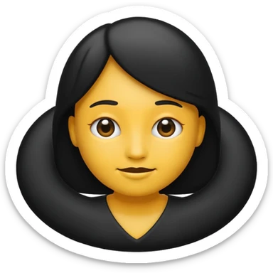 black "Mrs. or Mr." emoji sticker
