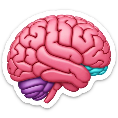 emoji brain color of google sticker