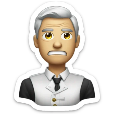 Angry sommelier sticker