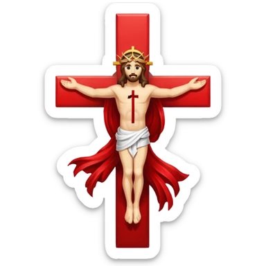 Cross christ  blood freedom holyness glory  sticker