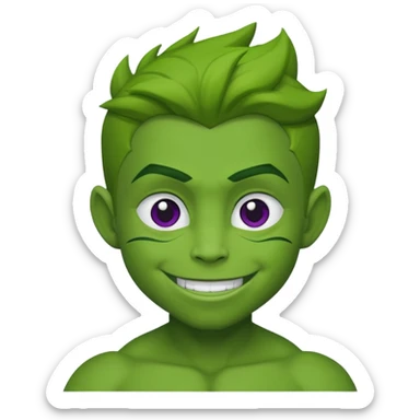 teen titans beast boy sticker