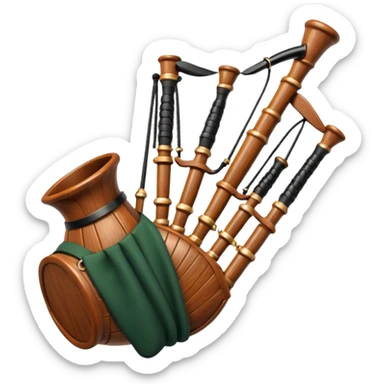 Scottish bagpipes sticker