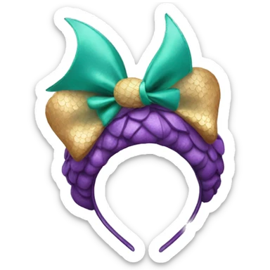 Little mermaid Disney ears sticker