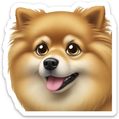 pomerian sticker