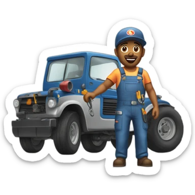 Mechanic loud banging neighbor sticker