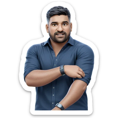 handsome young man outdoors sticker