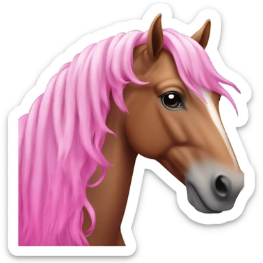Pink horse  sticker