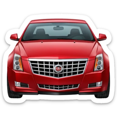 2009 red Cadillac CTS  sticker