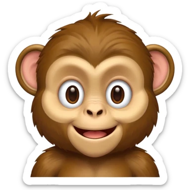 monkey emoji sticker