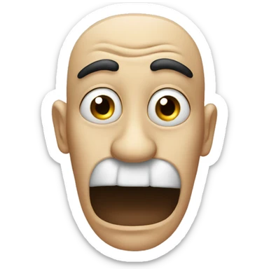 Nose and stink smell sticker