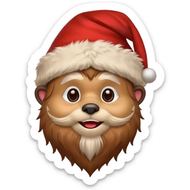 ewok santa sticker