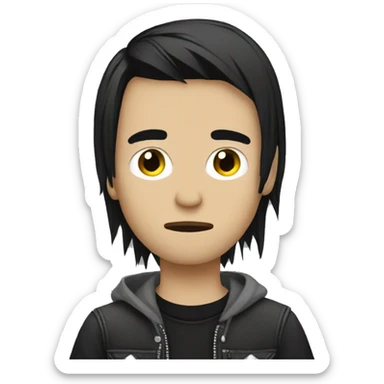 Alternative emo boy sticker