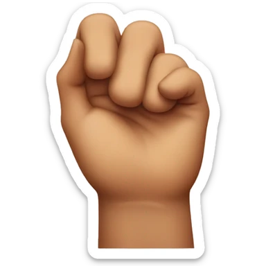 kissing emoji with victory hand sticker