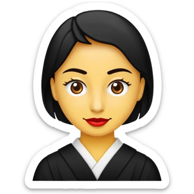 Kara deliğin Olay ufkuna yandan bakan bir emoji sticker