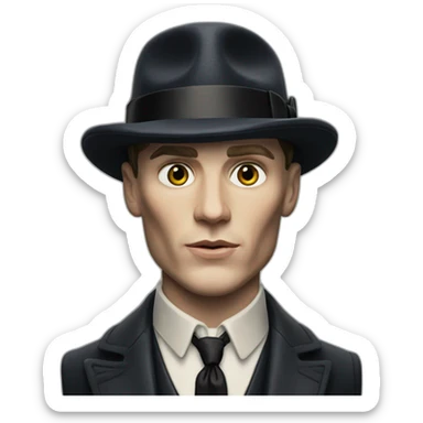 Tommy shelby peaky blinders realistic sticker