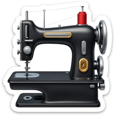 black sewing machine emoji sticker