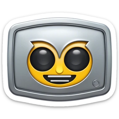 metal belt buckle sticker