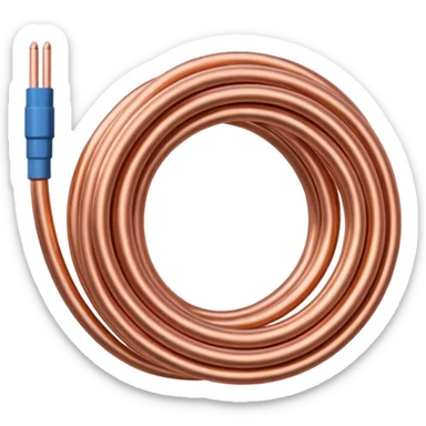 copper wire sticker
