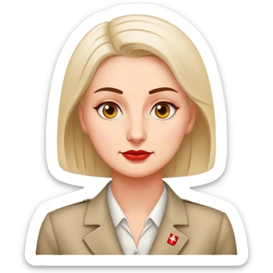  polish woman politician sticker