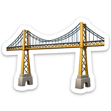 big bridge in usa sticker