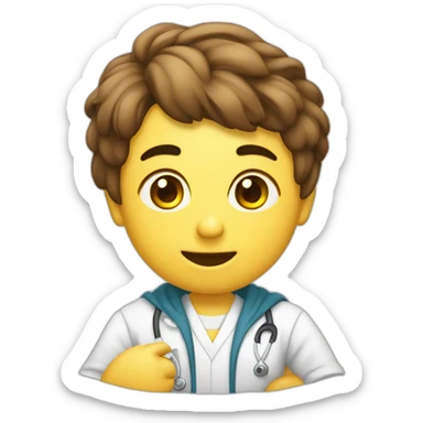 Duki rindiendo un examen sticker