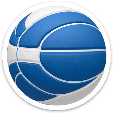 blue basketball court sticker
