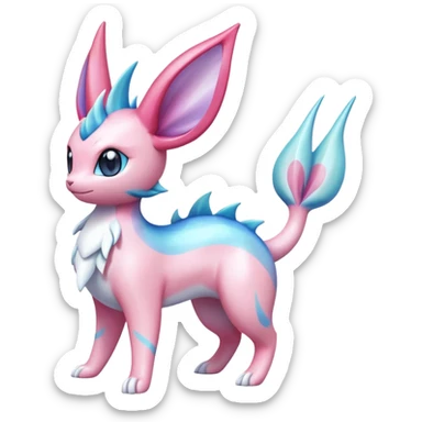 Colorful Sylveon-Vaporeon-Milotic-hybrid sticker