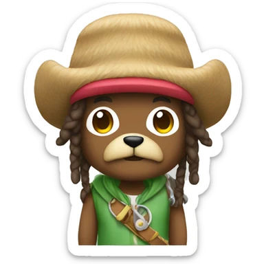 Tony Tony Chopper rasta sticker