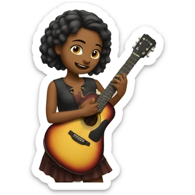 Chivili Girl to guitar sticker