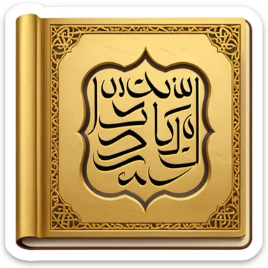 Create an emoji that reflects quran sticker