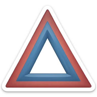 AA triangle in circle  sticker