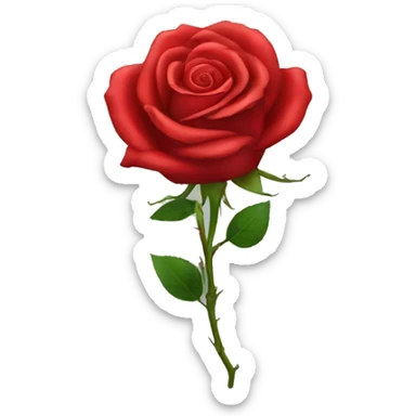 Red rose sticker