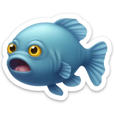 Blob fish sticker