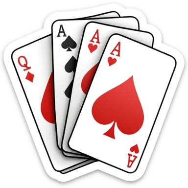 playing cards sticker