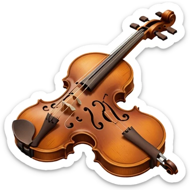 Violin crying sticker