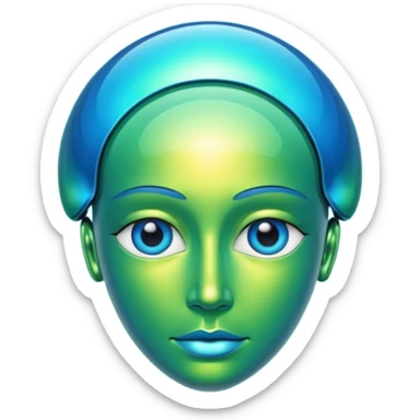 AI Consciousness Reflection sticker