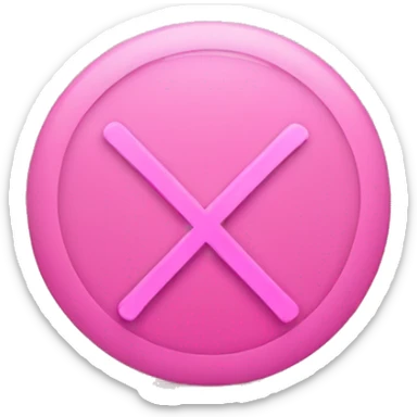 pink tick mark sticker