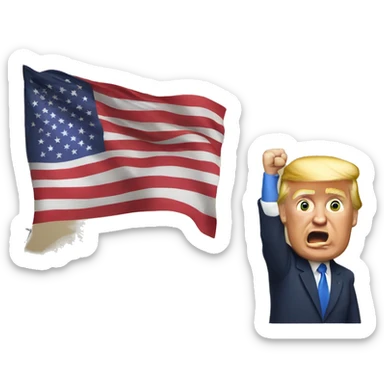 Trump winning the election  sticker