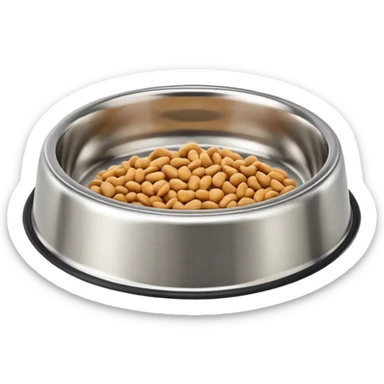 pet food bowl sticker