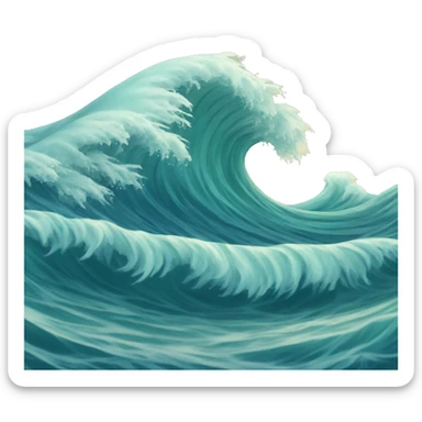 Ocean waves sticker