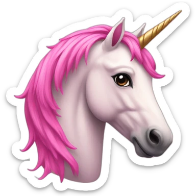 Unicorn pink sticker