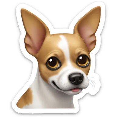 Chihuahua jack russell terrier mix pirate sticker