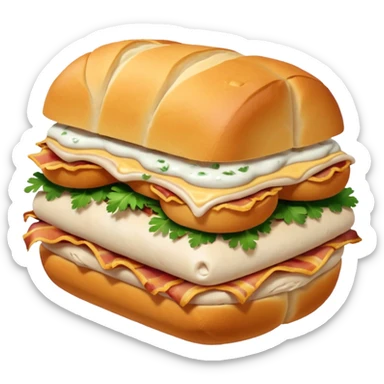chicken and bacon ranch rolls sticker