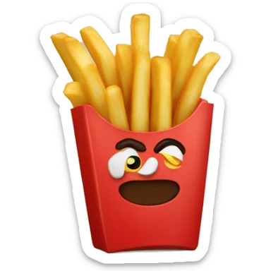Macdonald French fries sticker