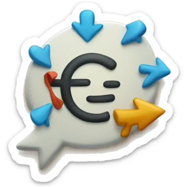 Thanks with arrow left sticker